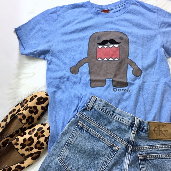 domo tops vtg monster anime mustache graphic tshirt poshmark